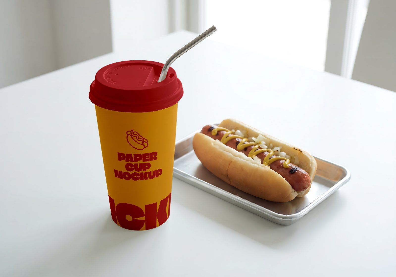 Premium Branding Hotdog Mockup — image 11