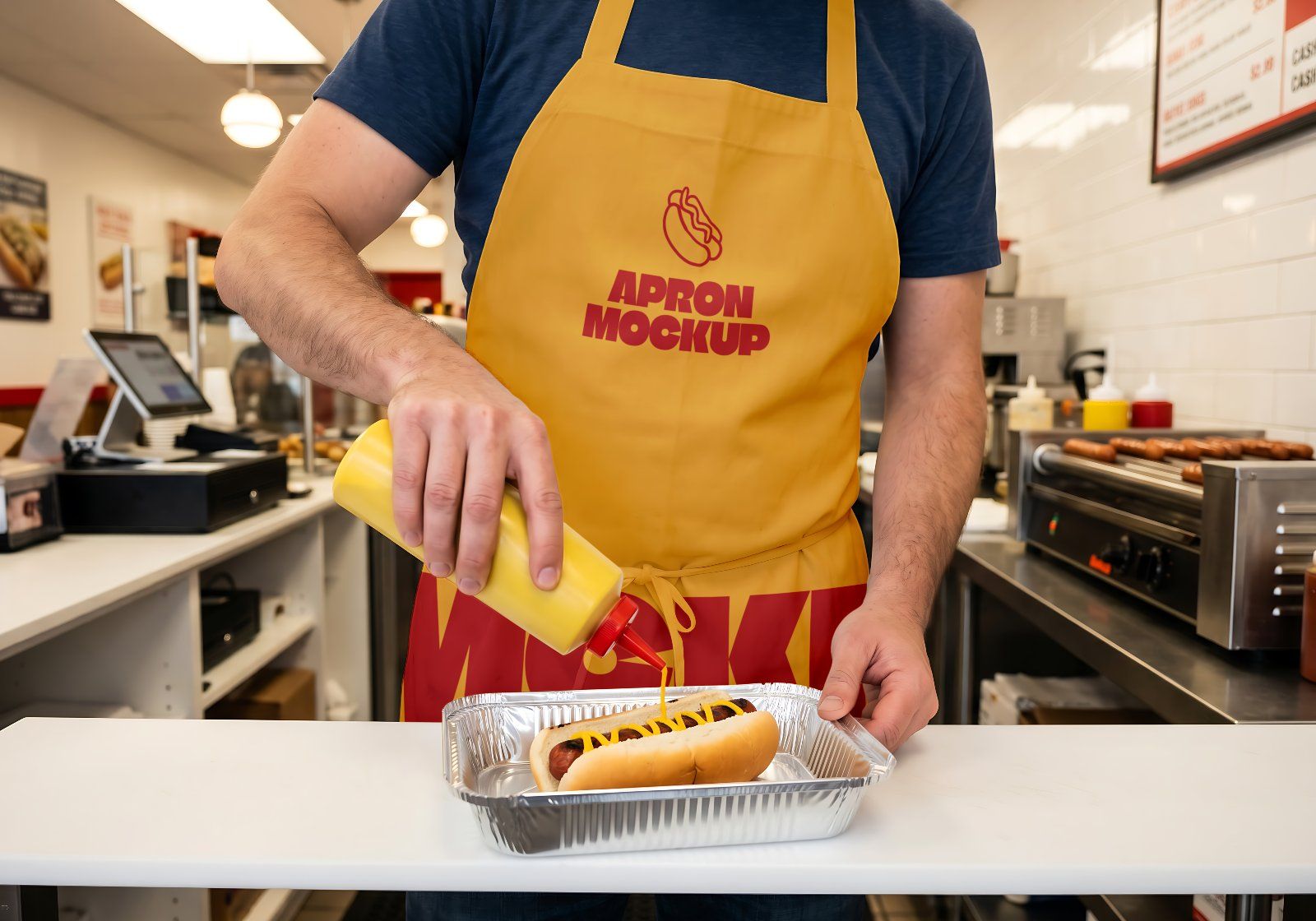 Premium Branding Hotdog Mockup — image 13