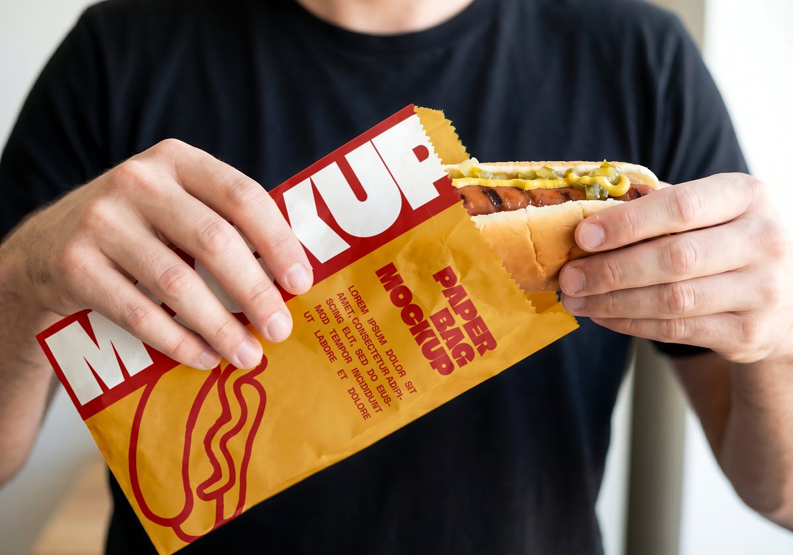 Premium Branding Hotdog Mockup — image 14