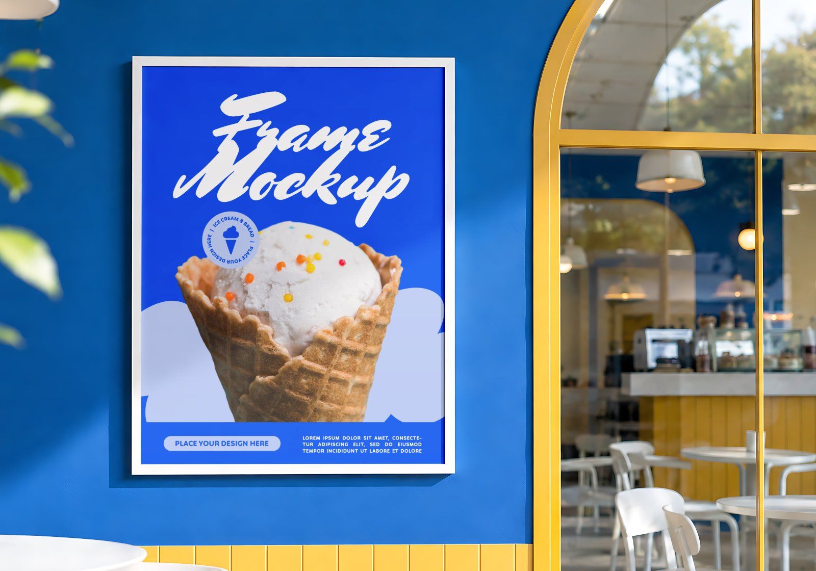 Premium Ice Cream & Bakery Branding Mockup Bundle – 15 Sweet PSD Scenes for Dessert Cafes, Food Pack — image 16