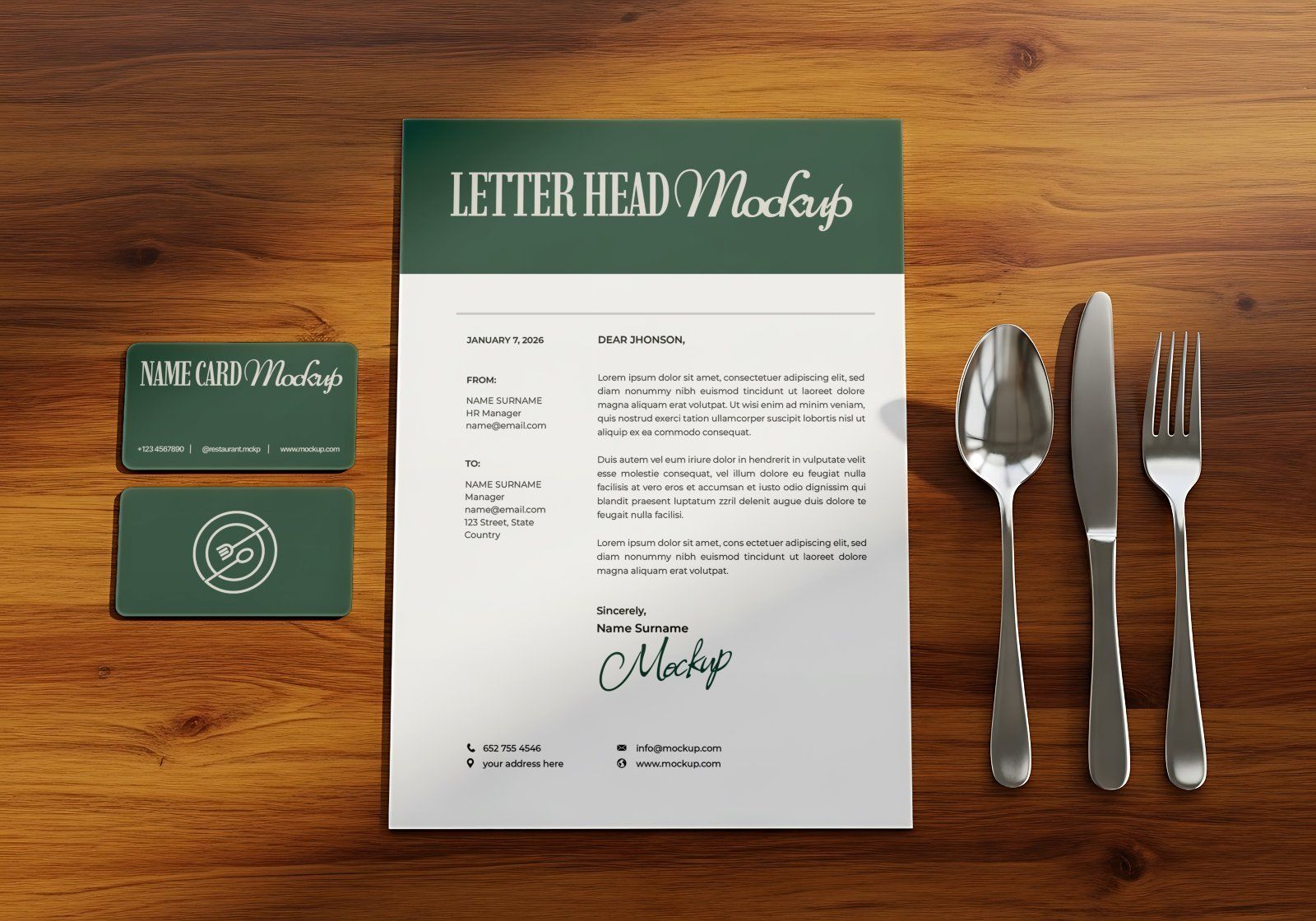 Premium Branding Steak Resto Mockup — image 4