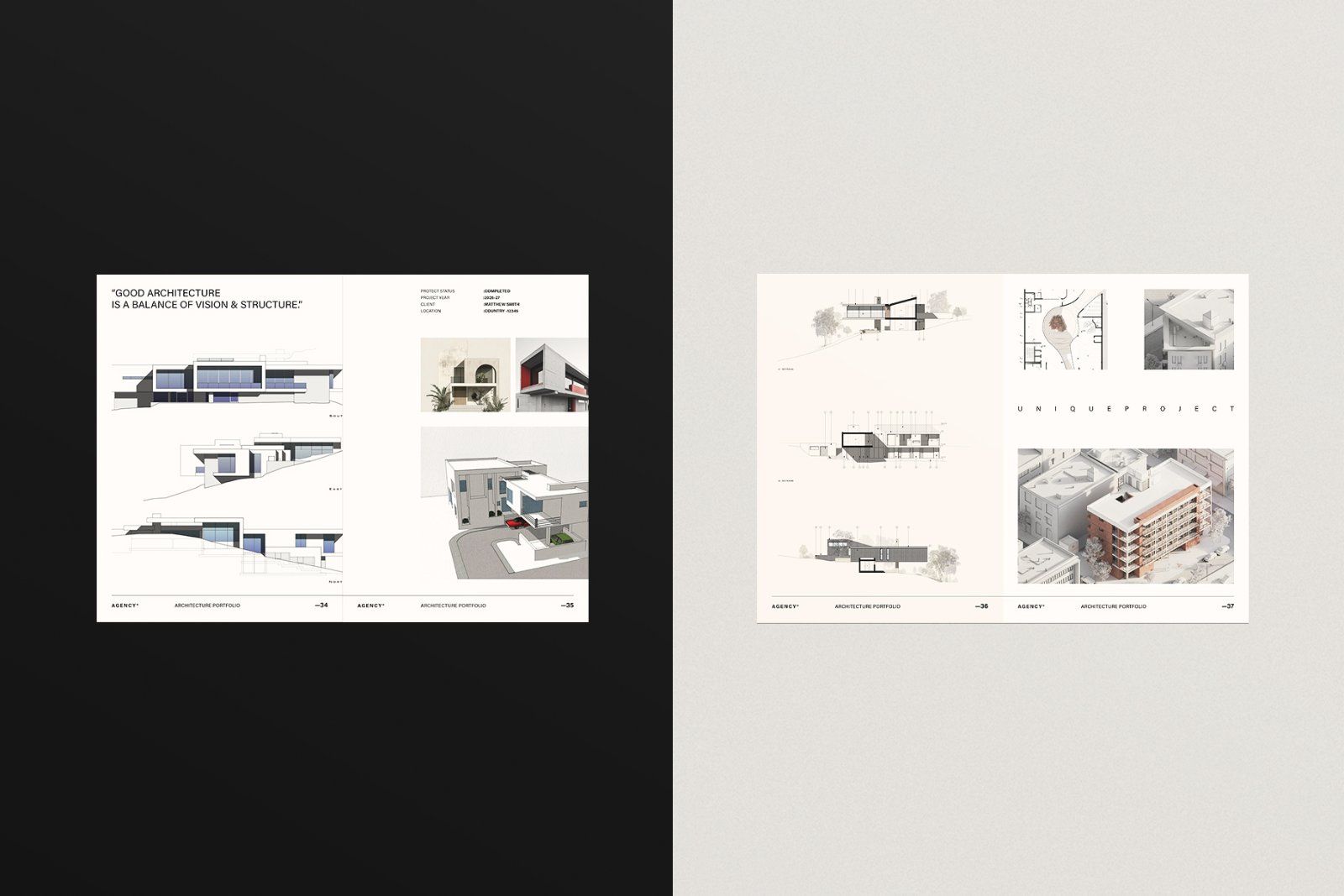 Architecture Sketch Design Portfolio Template — image 14