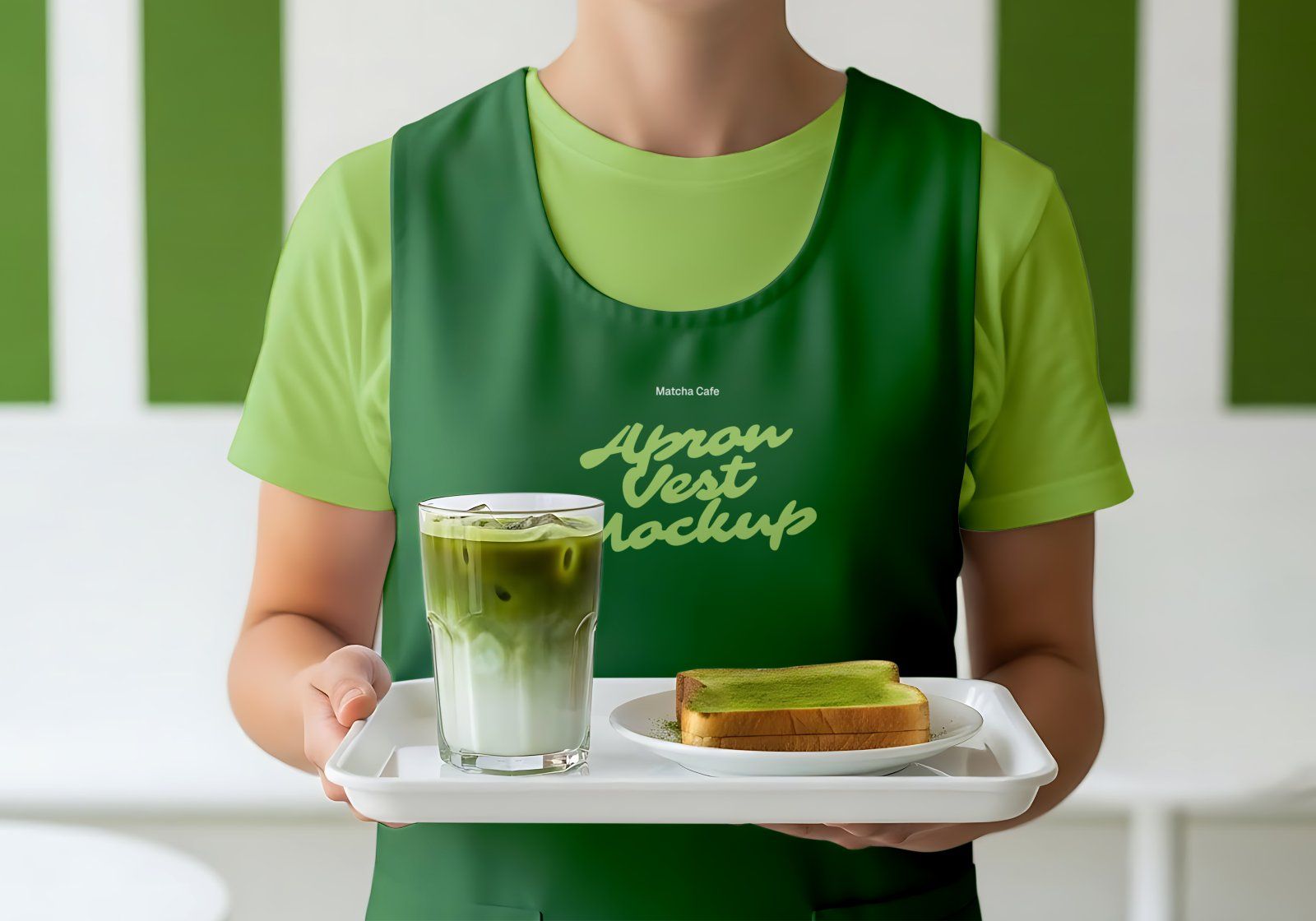 Matcha Cafe Mockup Bundle PSD – Cafe Branding & Packaging Presentation — image 8