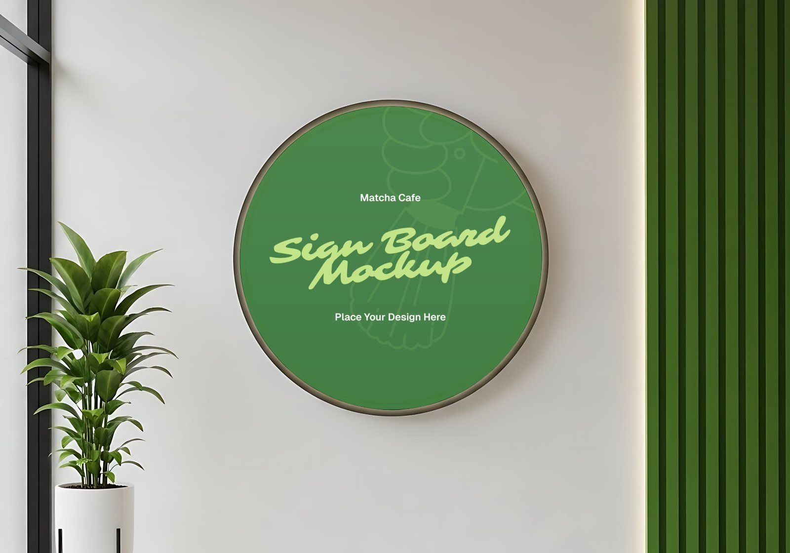 Matcha Cafe Mockup Bundle PSD – Cafe Branding & Packaging Presentation — image 13