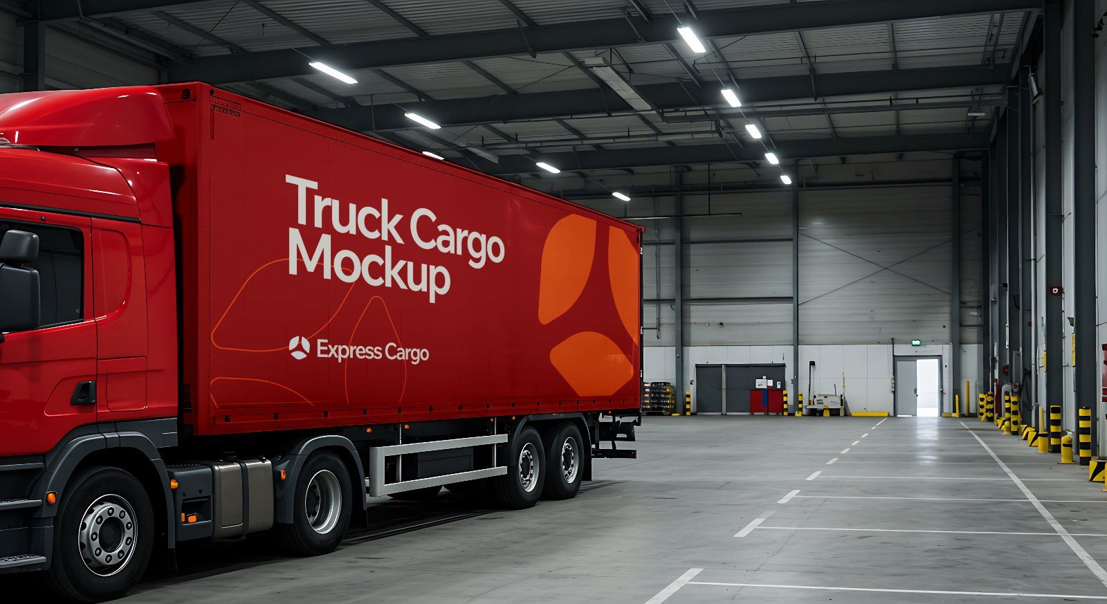 15 Cargo Delivery Mockups – PSD Van, Truck, Plane, Train & Container Branding Kit — image 9