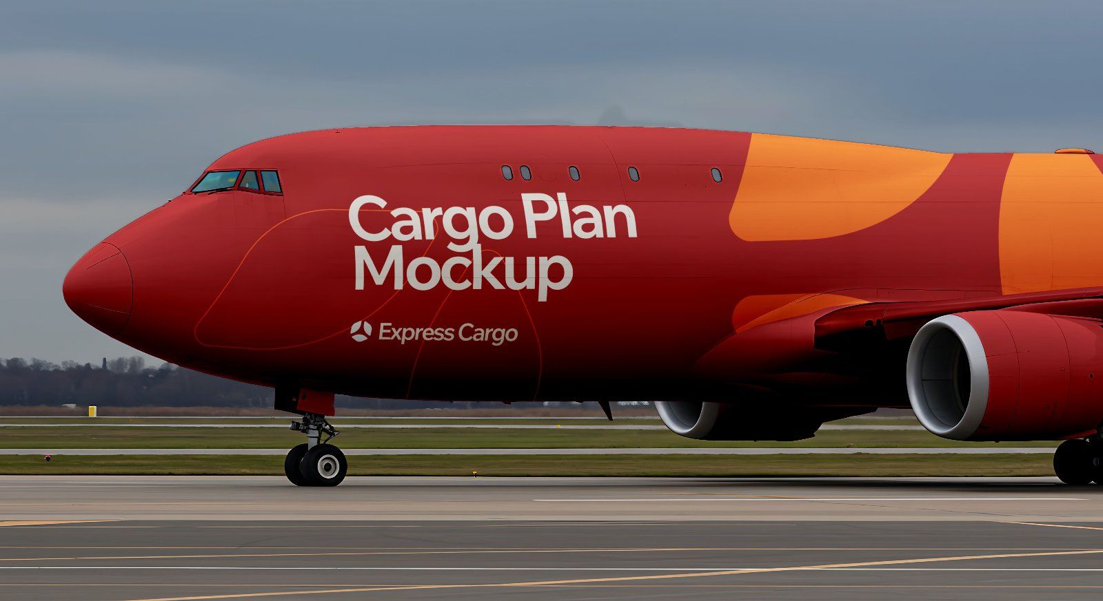 15 Cargo Delivery Mockups – PSD Van, Truck, Plane, Train & Container Branding Kit — image 8