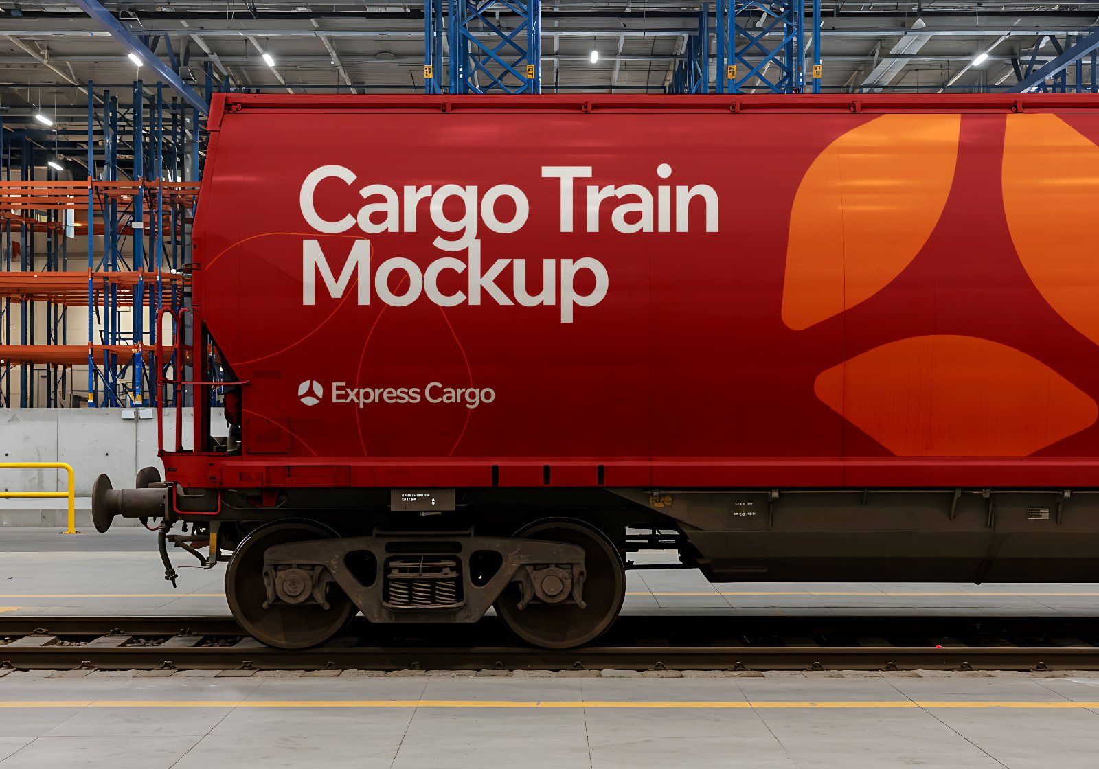 15 Cargo Delivery Mockups – PSD Van, Truck, Plane, Train & Container Branding Kit — image 7