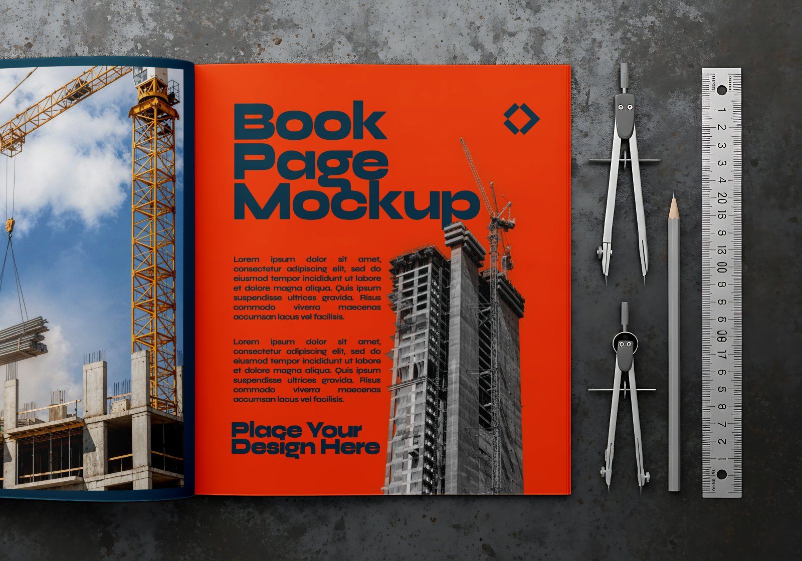 Premium Branding Red Construction Mockup — image 4