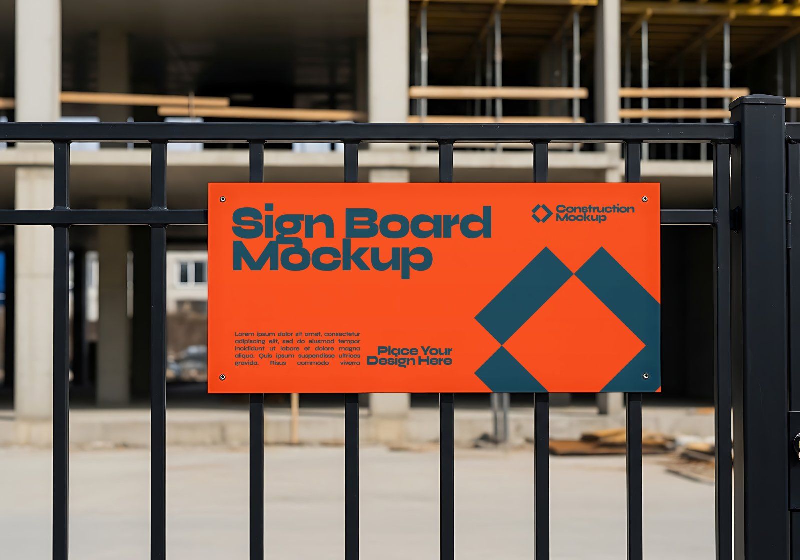 Premium Branding Red Construction Mockup — image 12