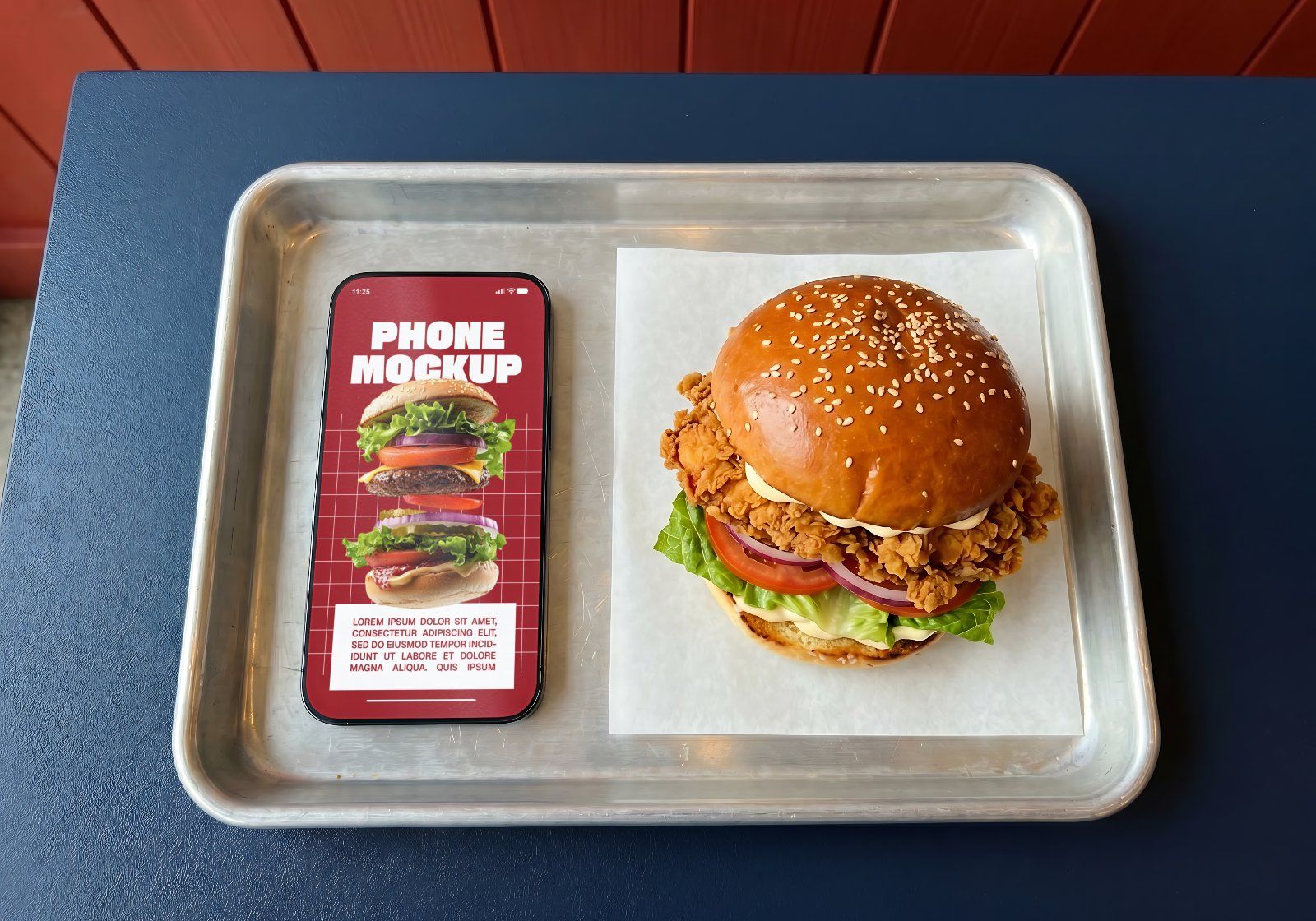 Premium Branding Burger Mockup — image 2