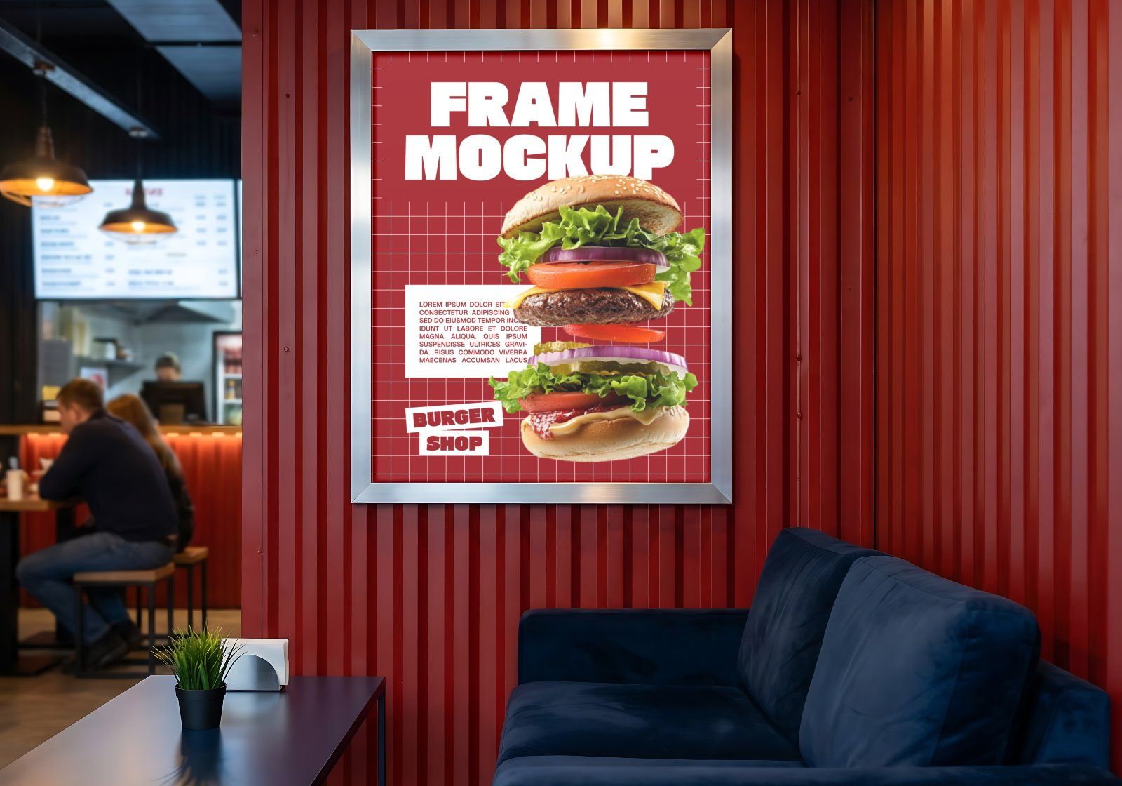 Premium Branding Burger Mockup — image 3