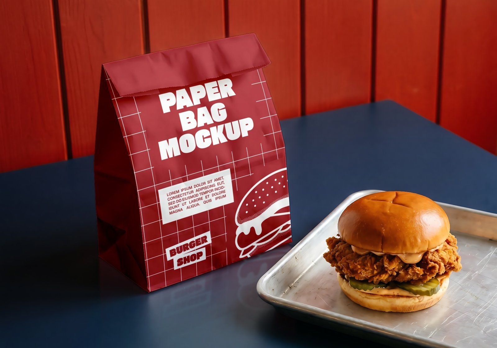 Premium Branding Burger Mockup — image 5
