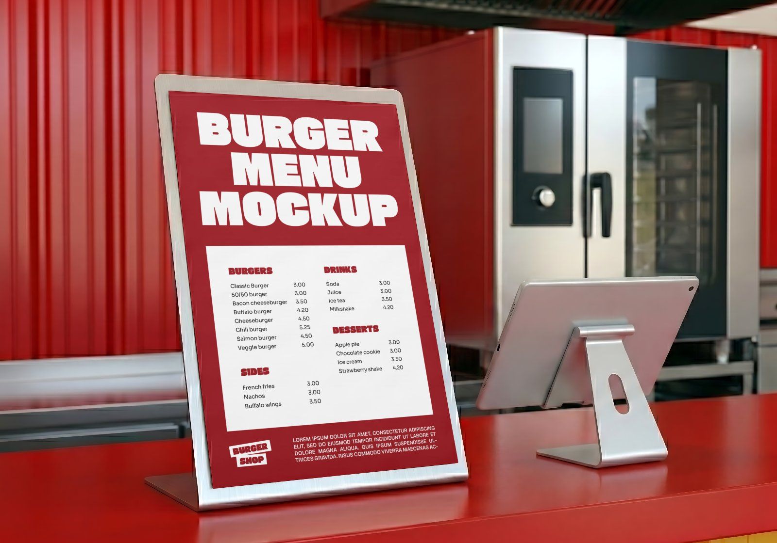 Premium Branding Burger Mockup — image 14