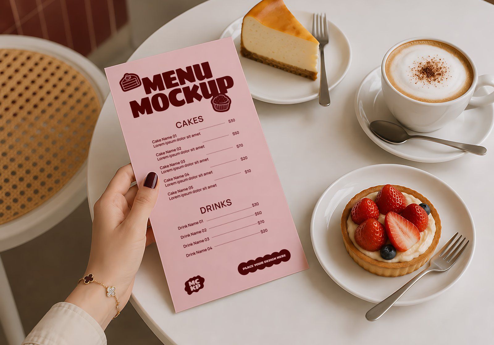 Premium Cake & Coffee Shop Branding Mockup Bundle – 15 Aesthetic PSD Scenes for Bakeries, Cafes — image 16