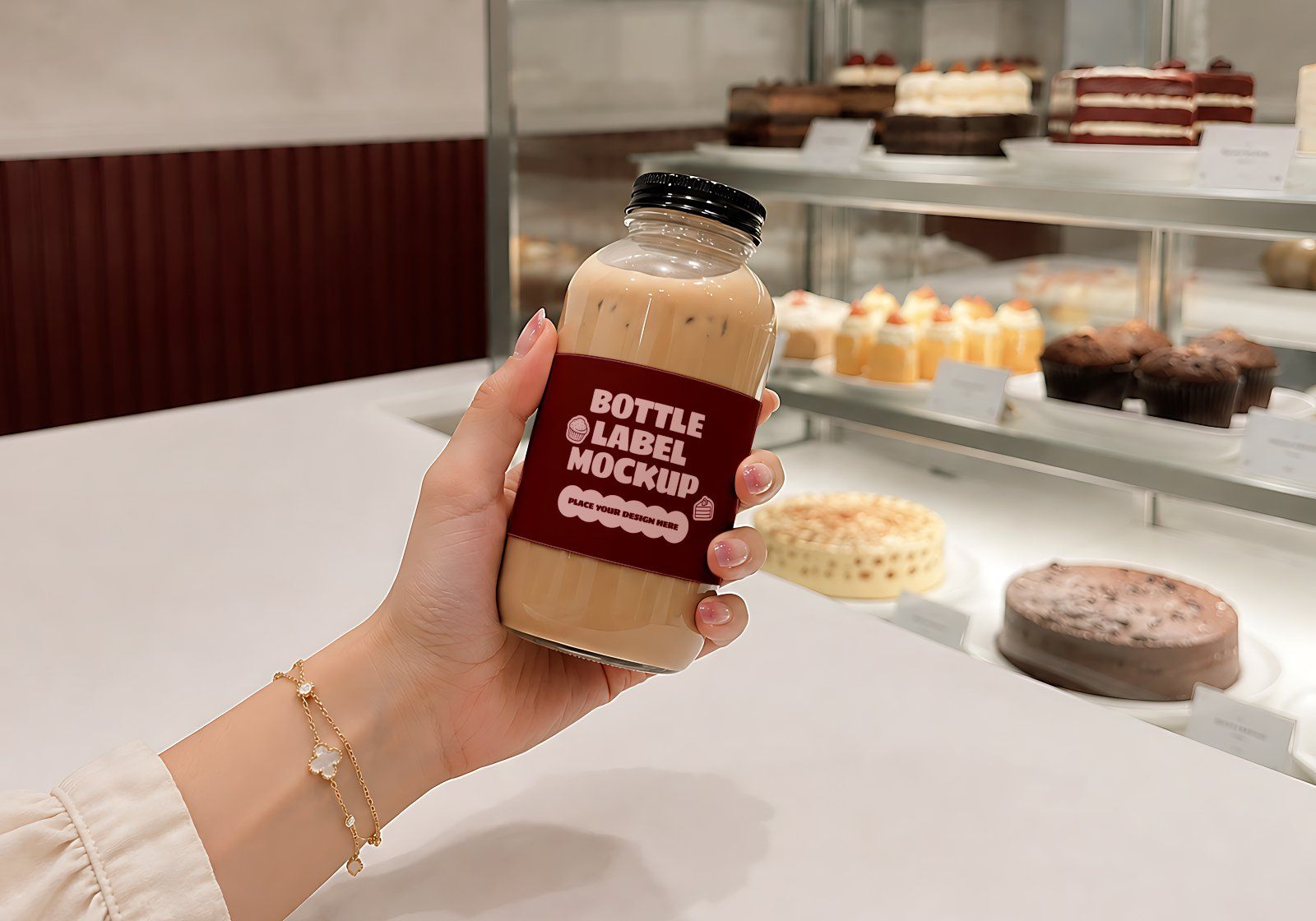 Premium Cake & Coffee Shop Branding Mockup Bundle – 15 Aesthetic PSD Scenes for Bakeries, Cafes — image 10