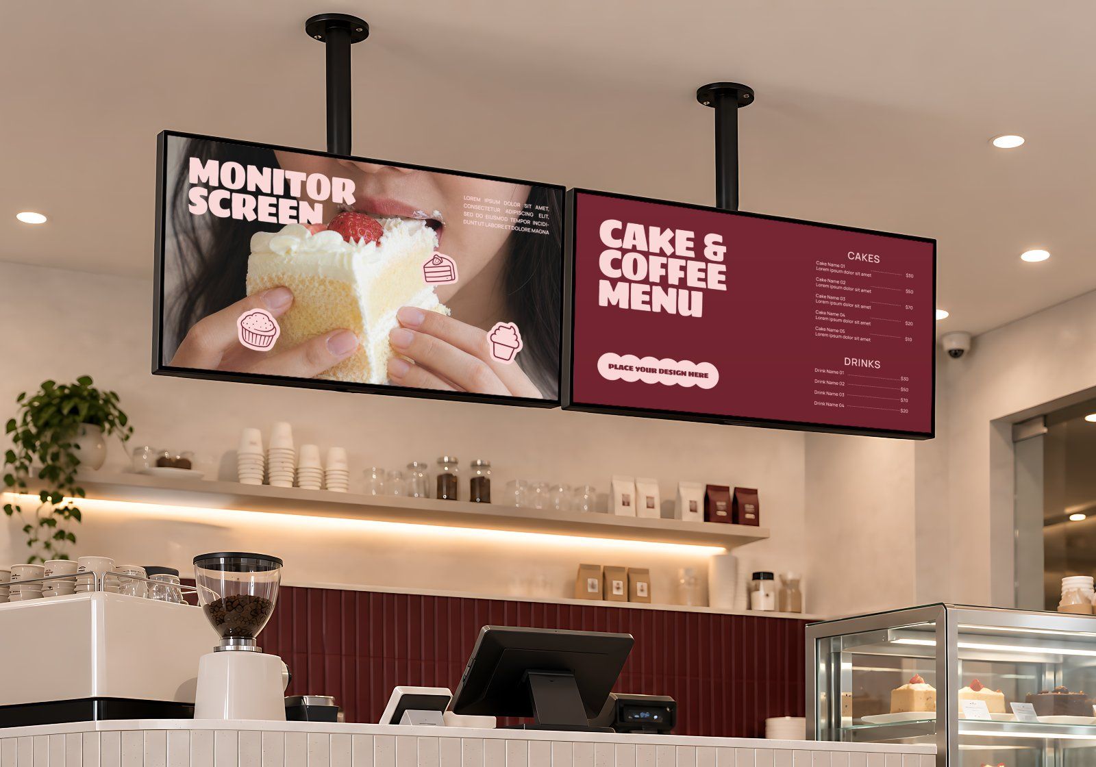 Premium Cake & Coffee Shop Branding Mockup Bundle – 15 Aesthetic PSD Scenes for Bakeries, Cafes — image 6