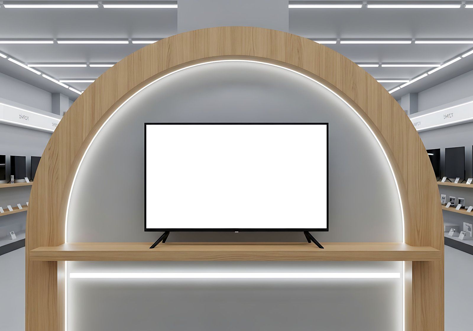 Television Screen Mockup – Realistic TV Display PSD Template — image 2