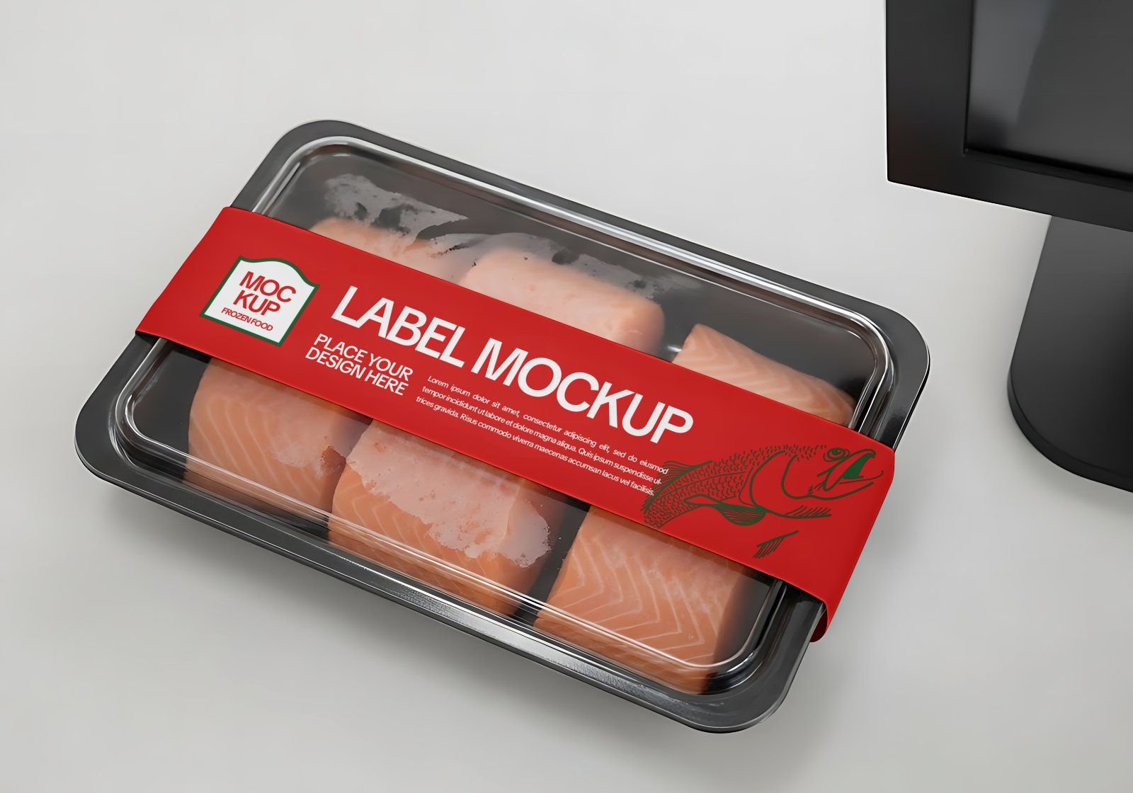 Frozen Food Store Mockup Bundle PSD – Freezer, Packaging & Price Tag Display — image 8