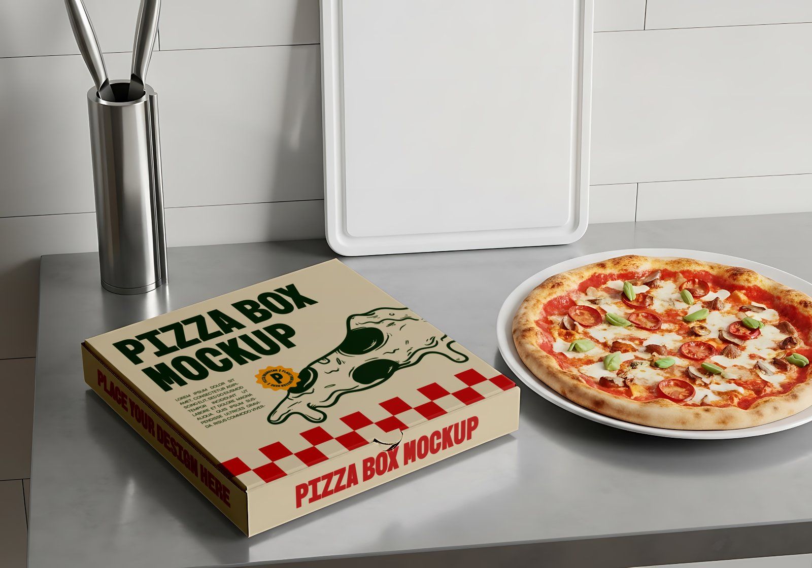 Premium Branding Premium Pizza Store Mockup — image 13