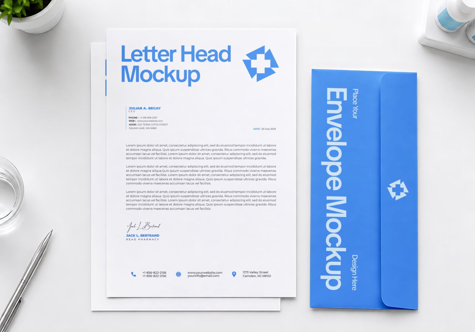 Premium Hospital Branding Mockup Bundle – 15 Professional PSD Scenes for Healthcare & Medical Mega I — image 20