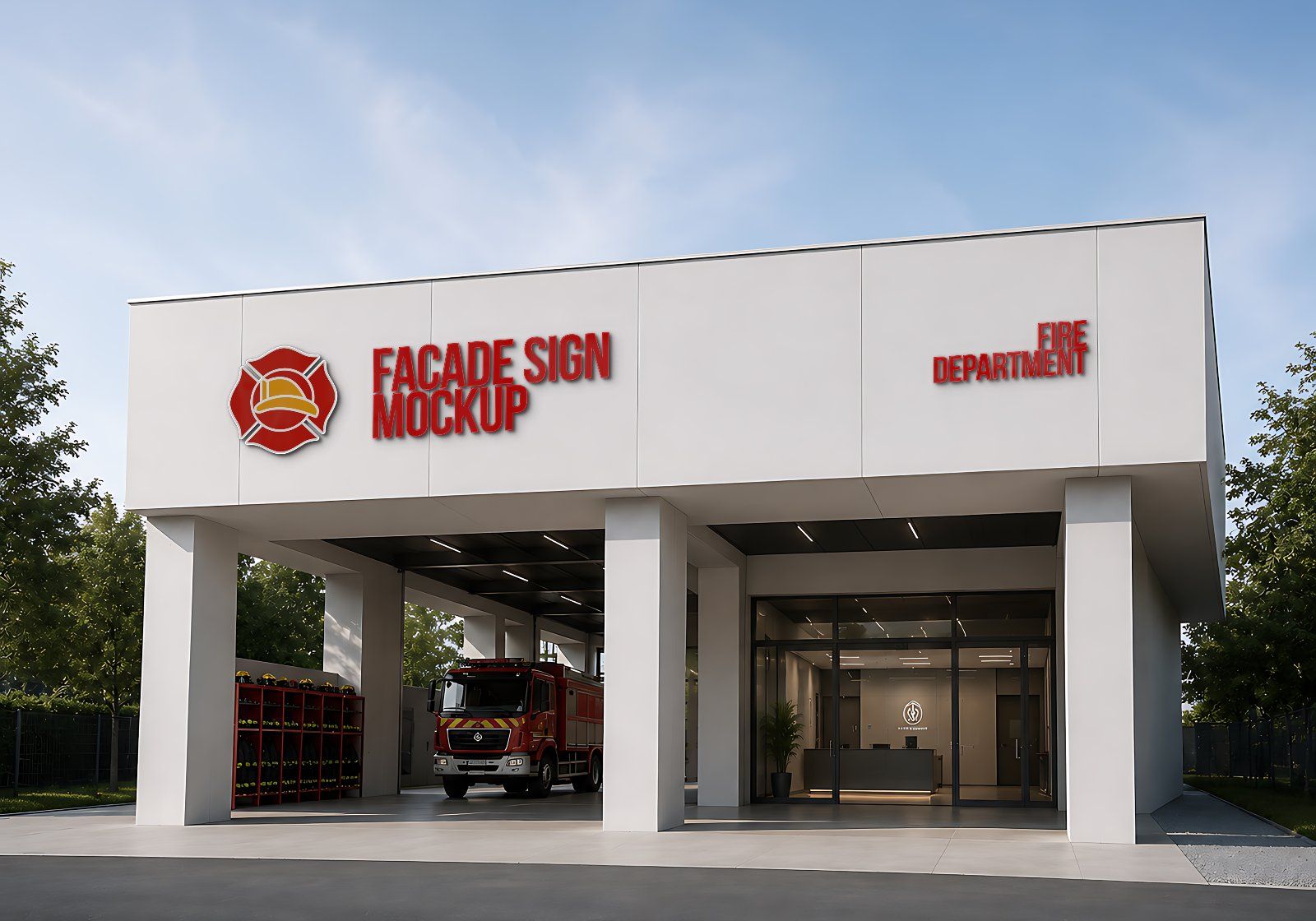 Premium Fire Fighter Branding Mockup Bundle – 15 Rescue PSD Scenes for Emergency Uniforms, Vehicles — image 12