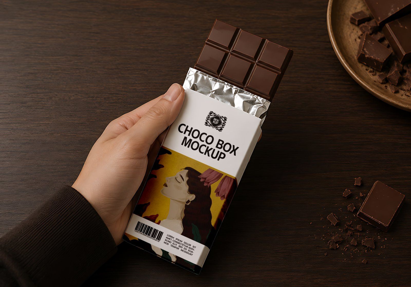 Premium Chocolate Branding Mockup Bundle – 15 Gourmet PSD Scenes for Artisan Packaging, Chocolate Ba — image 20