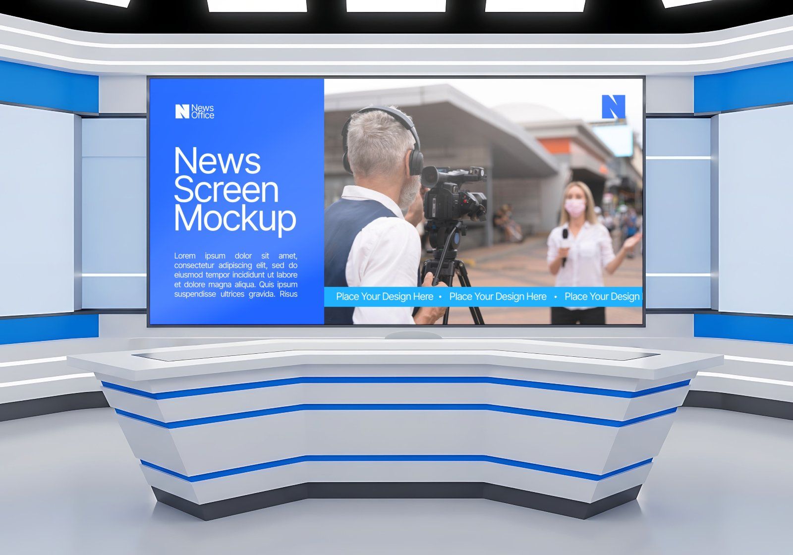 Premium Branding Office News Building Mockup — image 2