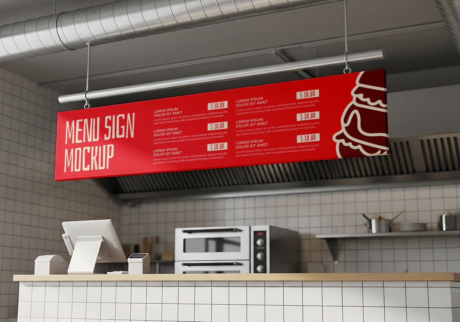 Premium Branding Burger Store Mockup — image 5