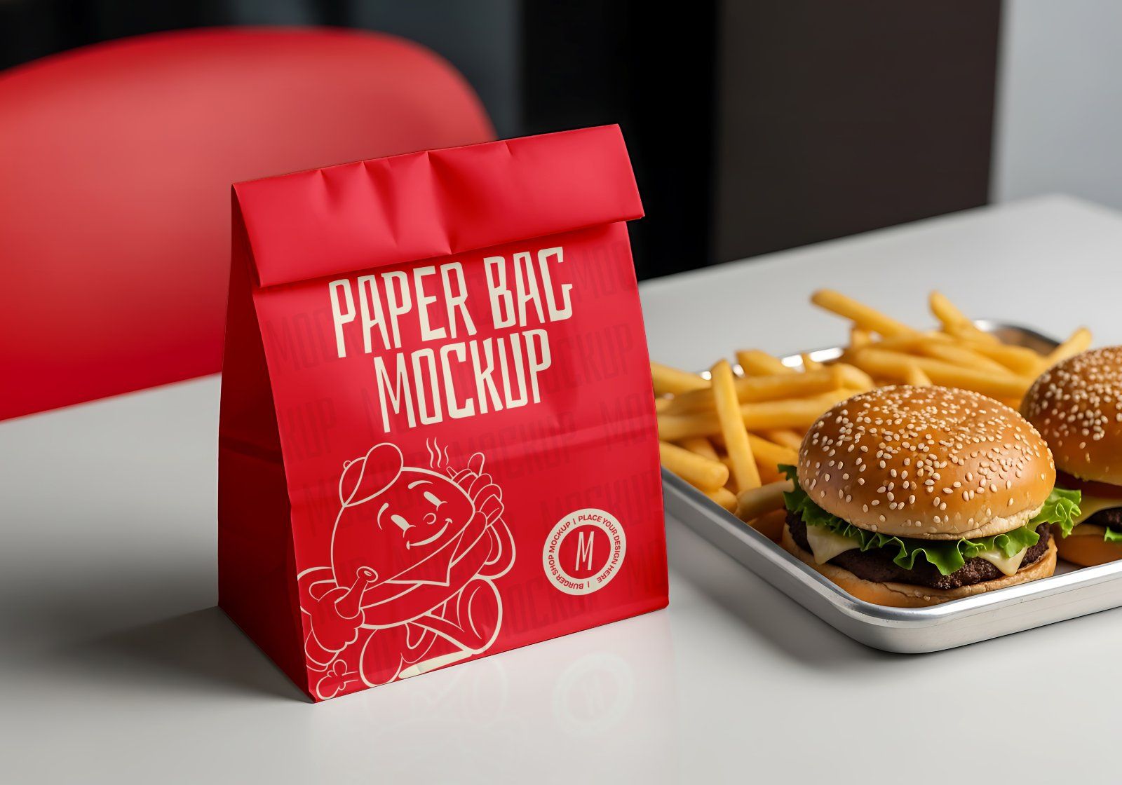 Premium Branding Burger Store Mockup — image 6