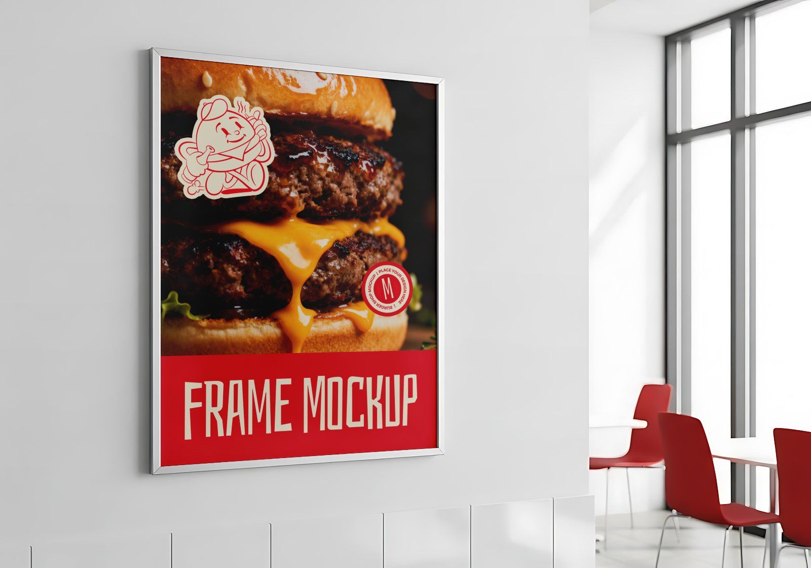 Premium Branding Burger Store Mockup — image 9
