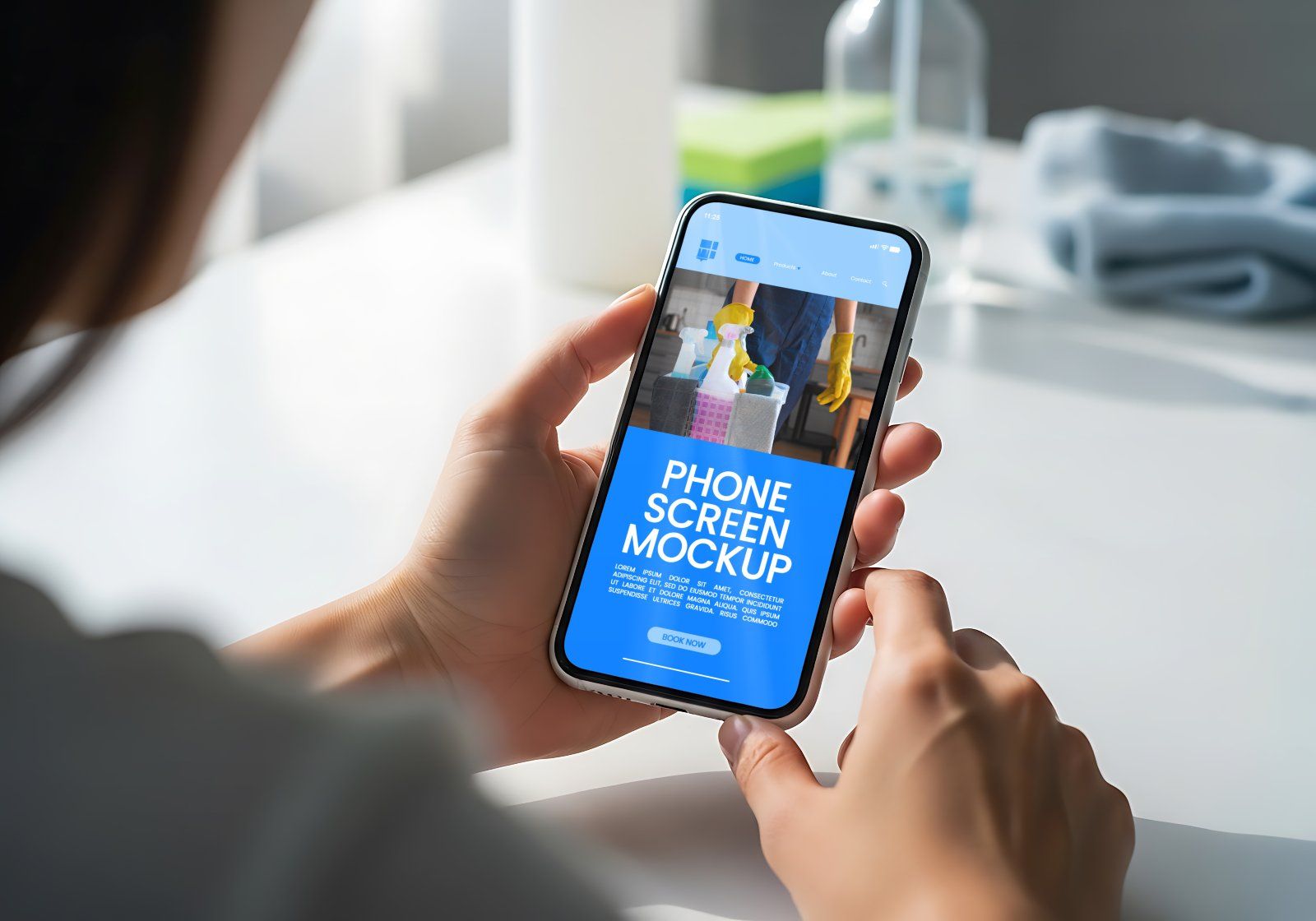 Premium Branding Home Cleaning Mockup — image 16