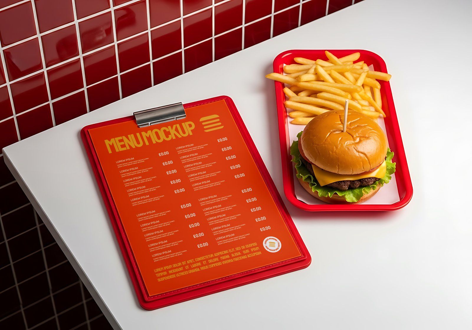 Premium Branding Premium Burger Store Mockup — image 14