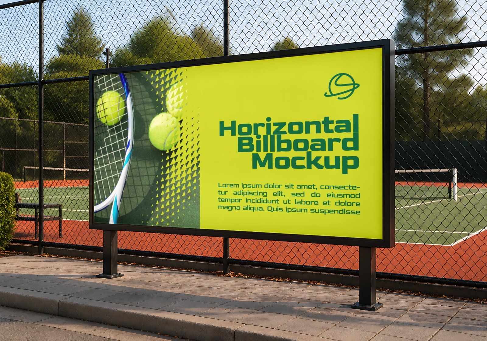 Premium Tennis Court Branding Mockup — image 16