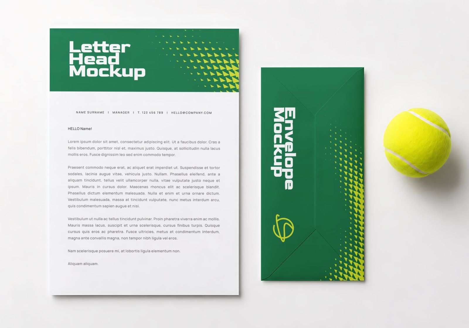 Premium Tennis Court Branding Mockup — image 13