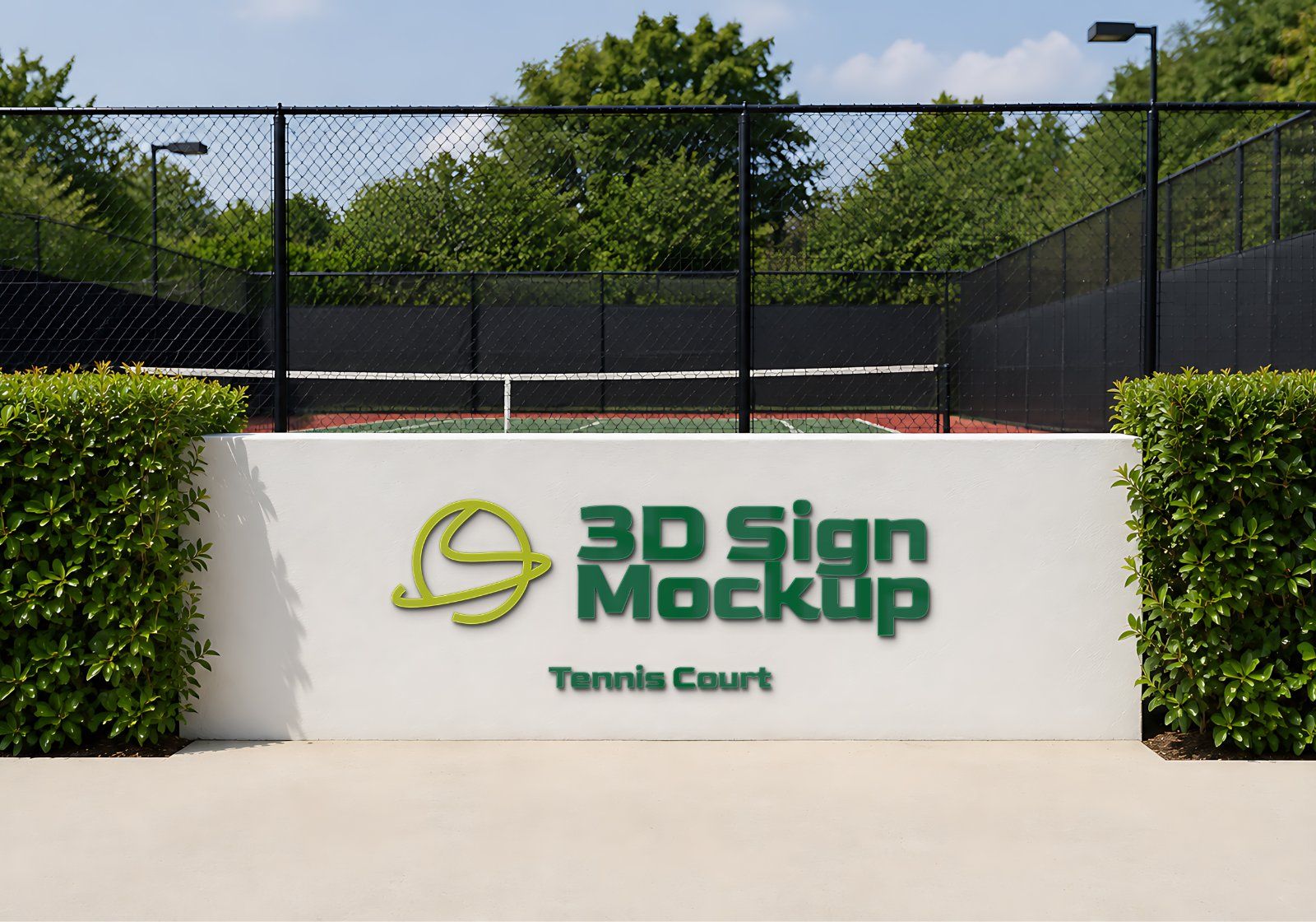 Premium Tennis Court Branding Mockup — image 9