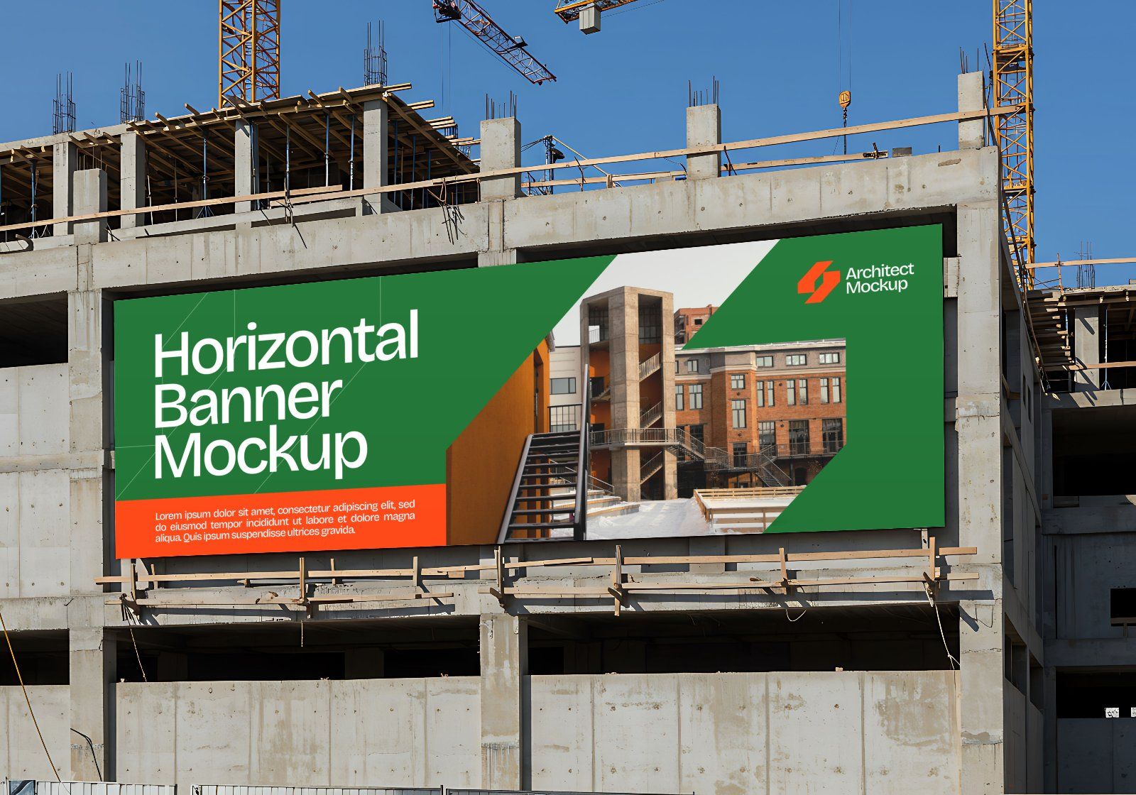 15 Contractor Branding Mockups – PSD Helmet, Sketch Paper, Banner, Uniform & Container Kit — image 5