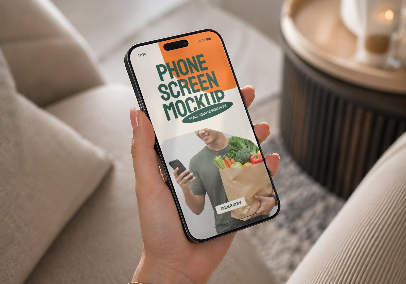 Premium Online Groceries Branding Mockup Bundle – 15 Fresh PSD Scenes for Supermarket Delivery — image 14