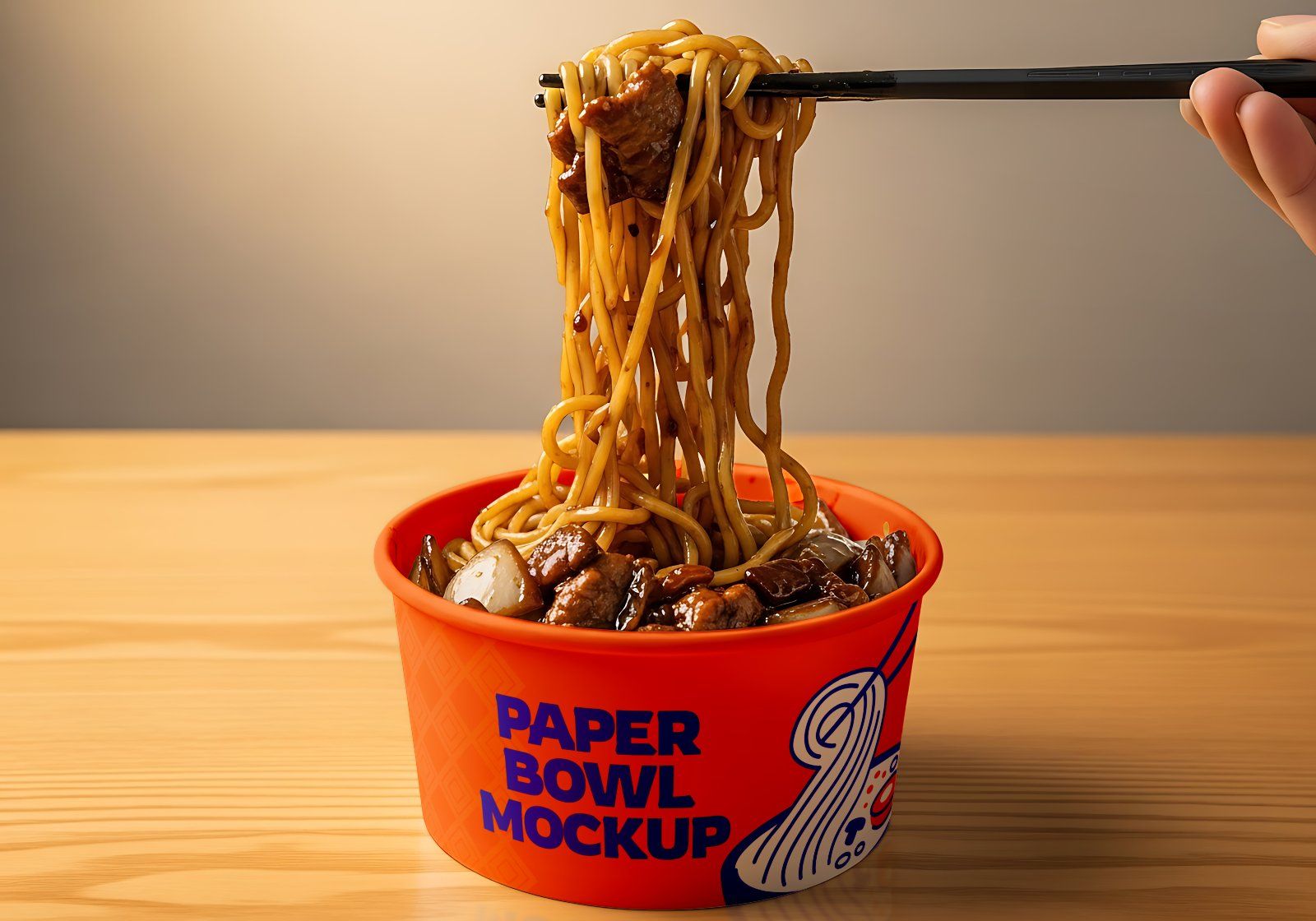 Premium Branding Red Korean Restaurant Mockup — image 14
