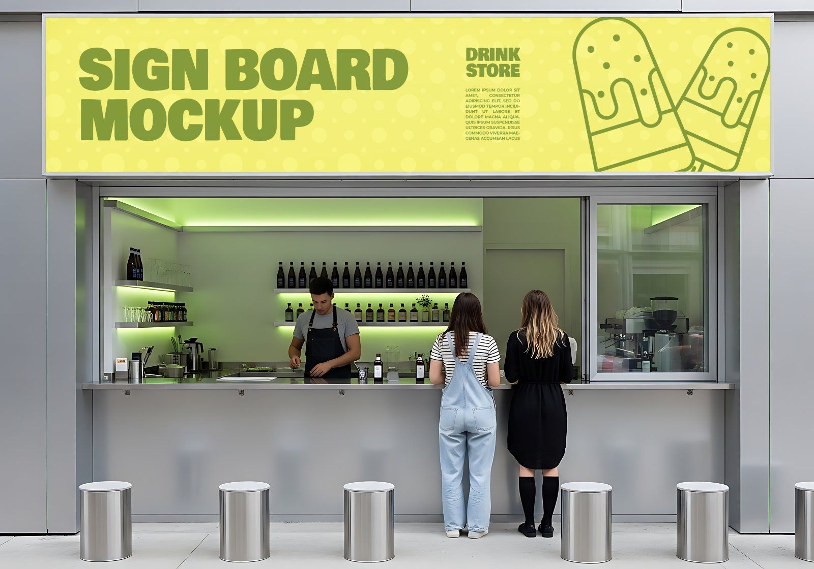 Premium Branding Drinking Store Mockup — image 12