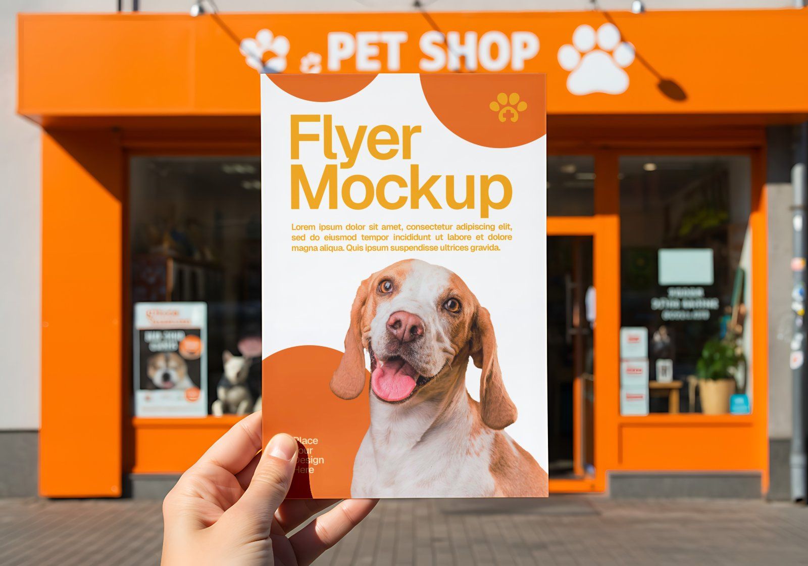 15 Pet Care Mockups – PSD Bed, Clothes, Van, Flyer & Branding Kit for Animal Retail — image 12