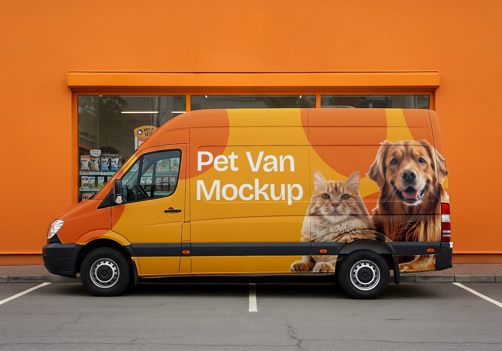15 Pet Care Mockups – PSD Bed, Clothes, Van, Flyer & Branding Kit for Animal Retail — image 11