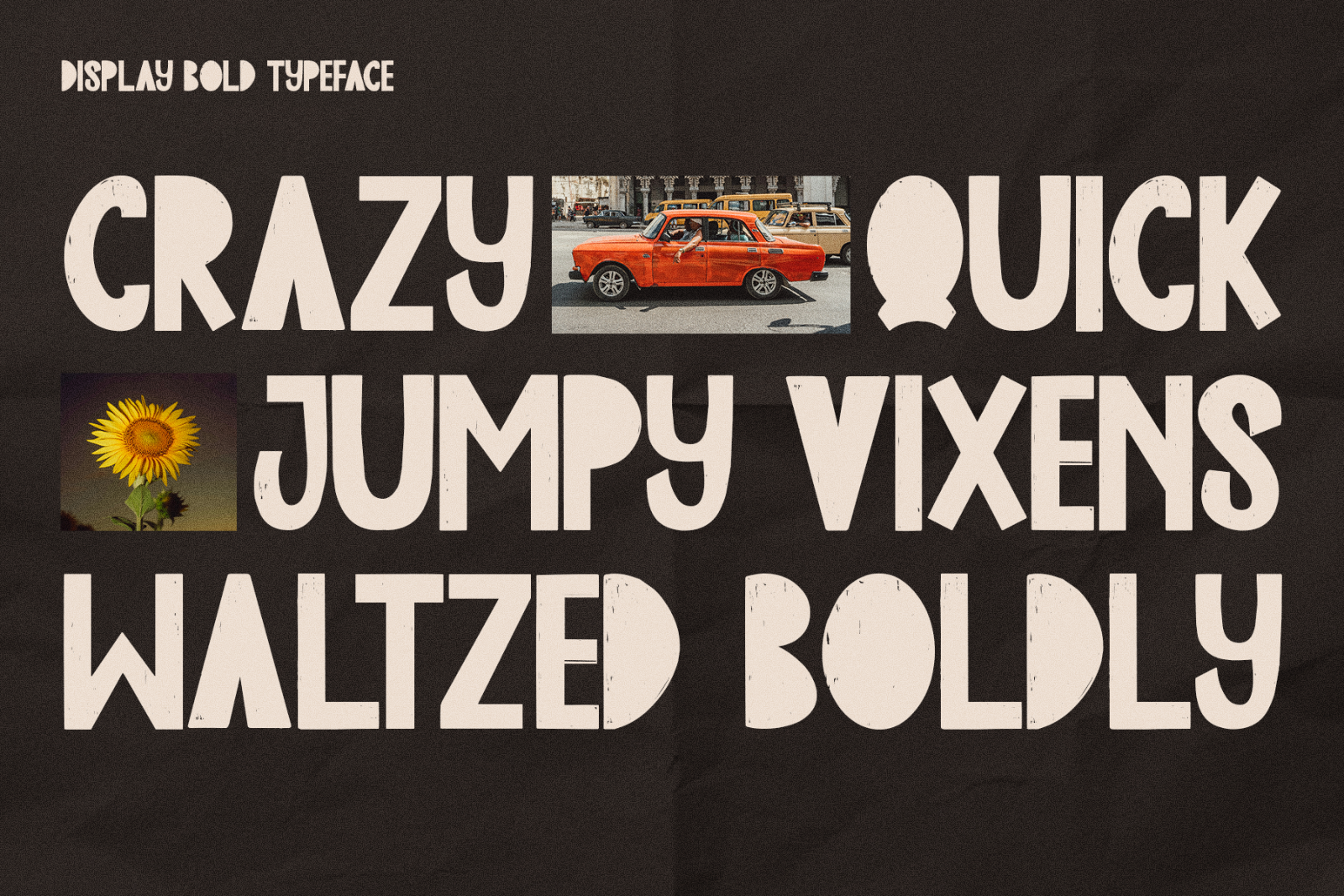 Edge Blocks - Textured Display Typeface — image 1