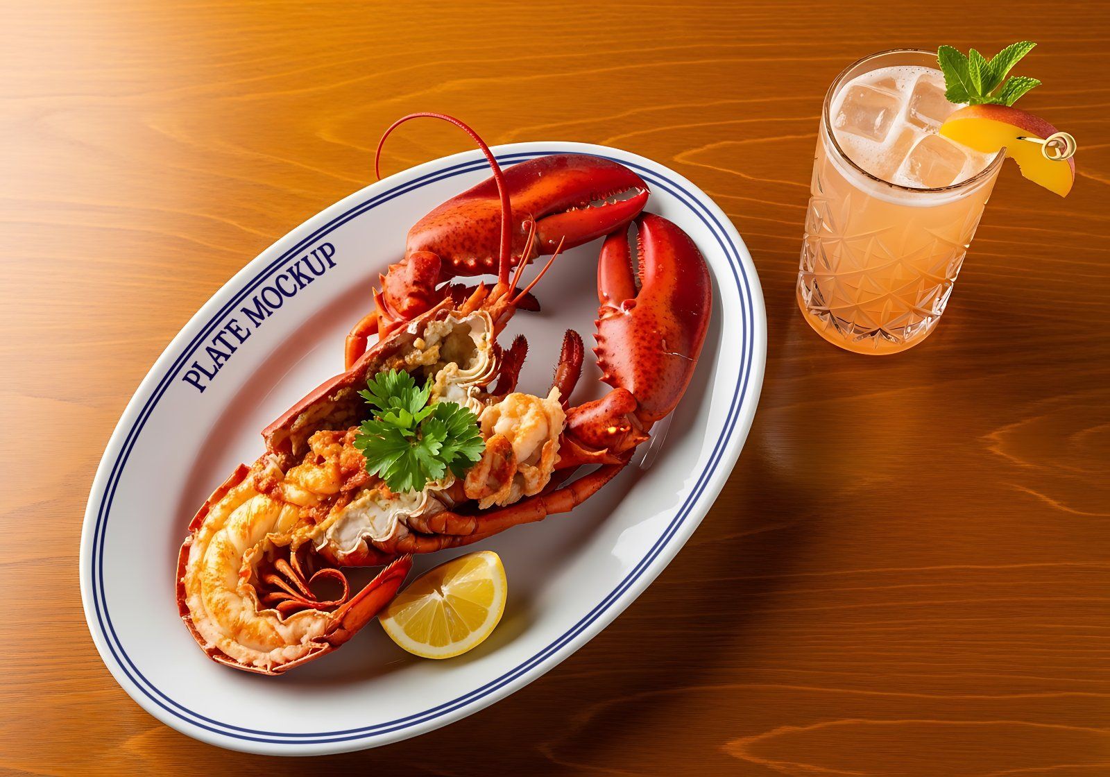 Premium Branding Fresh Seafood Restaurant Mockup — image 2