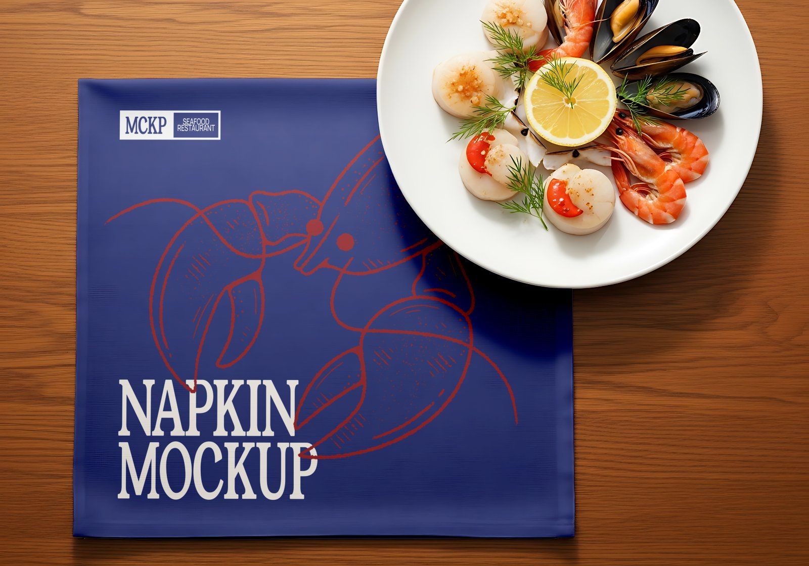 Premium Branding Fresh Seafood Restaurant Mockup — image 4