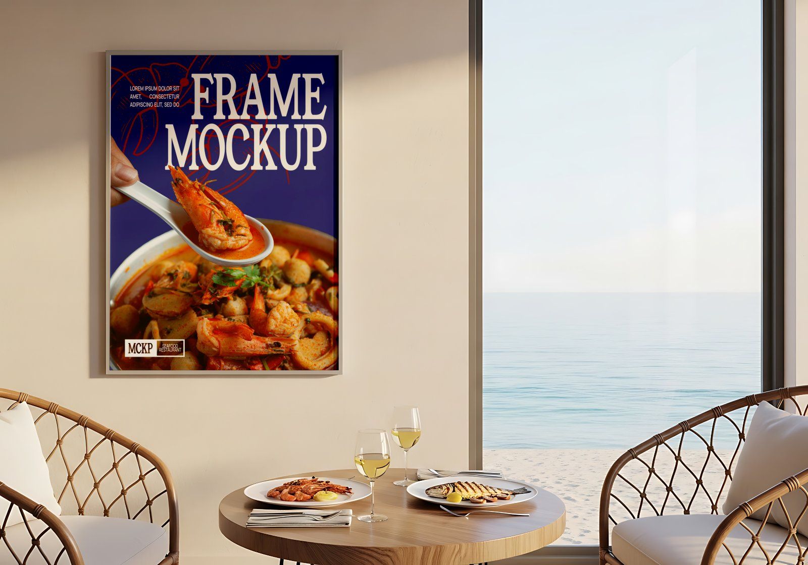 Premium Branding Fresh Seafood Restaurant Mockup — image 13