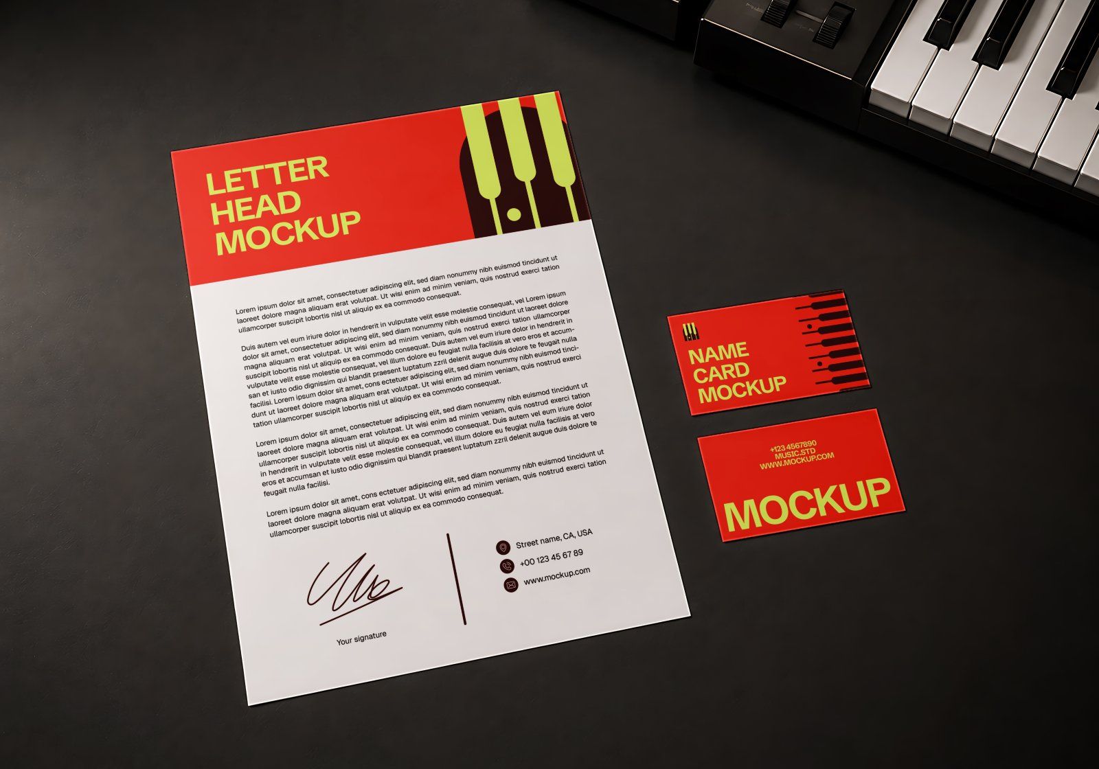 Premium Music Studio Branding Mockup Bundle – 15 Premium PSD Scenes for Audio & Record Label Identit — image 10