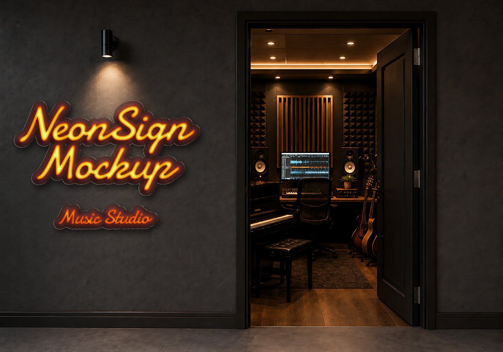 Premium Music Studio Branding Mockup Bundle – 15 Premium PSD Scenes for Audio & Record Label Identit — image 11