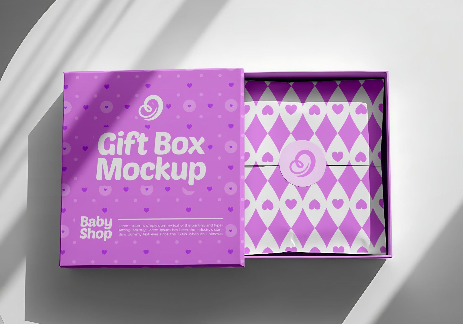 15 Baby Shop Mockups – PSD Onesie, Dress, Gift Box, Sign, Wrapping & Tag Kit — image 10