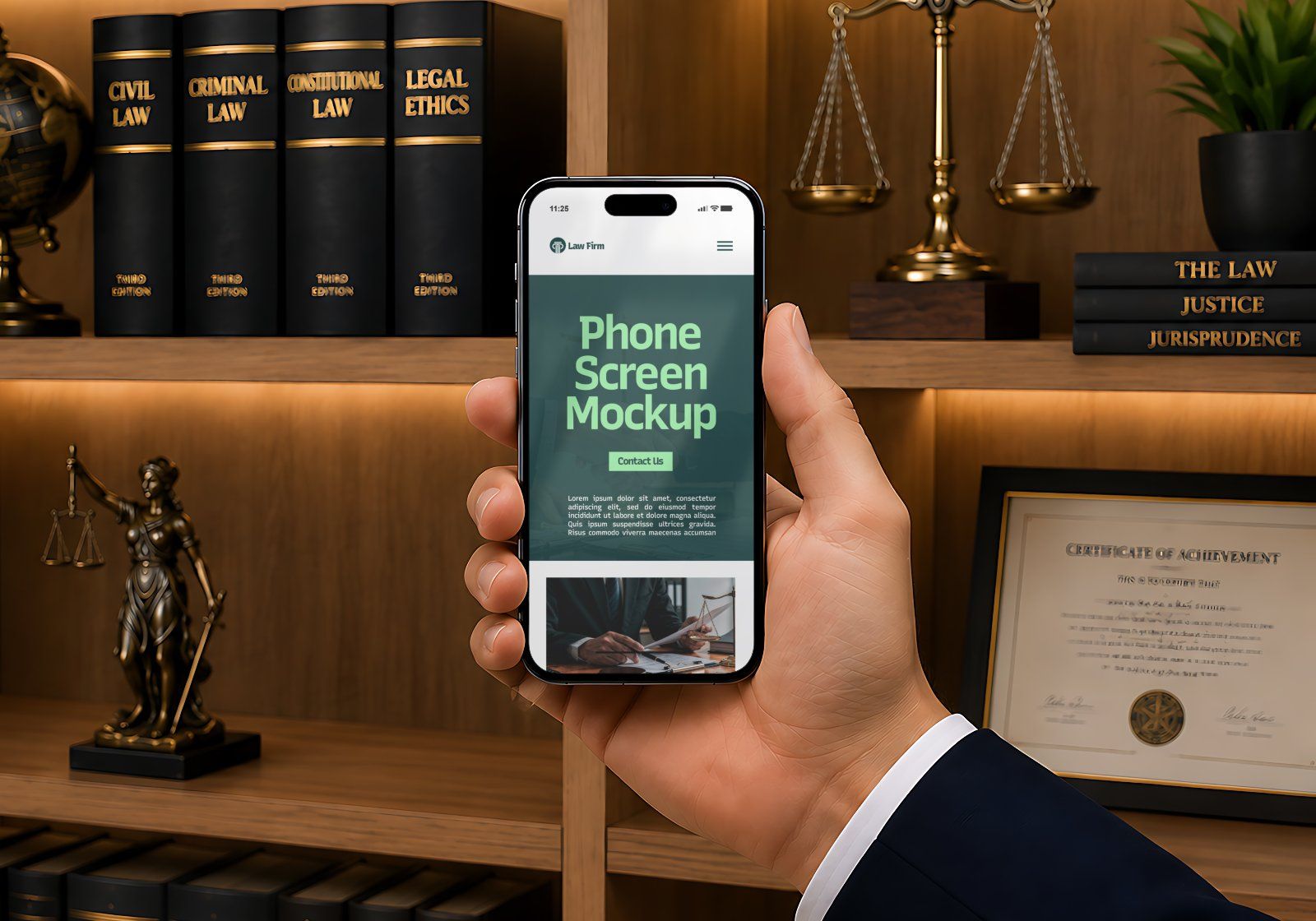 Premium Law Firm Branding Mockup Bundle – 15 Corporate PSD Scenes for Attorney, Lawyer — image 7