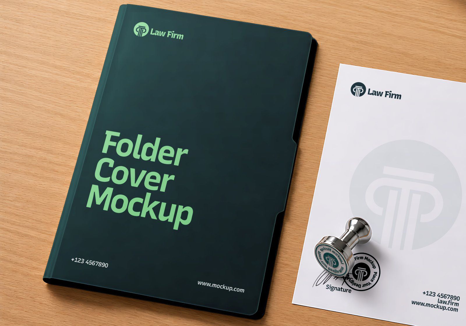 Premium Law Firm Branding Mockup Bundle – 15 Corporate PSD Scenes for Attorney, Lawyer — image 19
